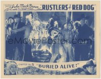 5k1381 RUSTLERS OF RED DOG chapter 5 LC 1935 Johnny Mack Brown captured by Indians, Buried Alive!