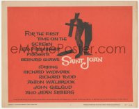 5k0848 SAINT JOAN TC 1957 Joan of Arc, directed by Otto Preminger, wonderful Saul Bass art!