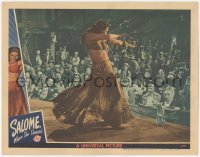 5k1388 SALOME WHERE SHE DANCED LC 1945 sexy Yvonne De Carlo performing her dance for cowboy audience