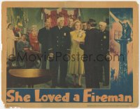 5k1408 SHE LOVED A FIREMAN LC 1937 Ann Sheridan & injured firefighter Dick Foran are married!