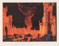 5k1426 SLEEPING BEAUTY LC 1959 Disney cartoon, enormous fire in the castle courtyard!