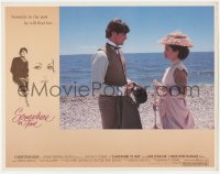 5k1436 SOMEWHERE IN TIME LC 1980 great c/u of Christopher Reeve & beautiful Jane Seymour on beach!