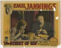5k1458 STREET OF SIN LC 1928 former thug Emil Jannings with Olga Baclanova, ultra rare!