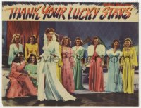 5k1480 THANK YOUR LUCKY STARS LC 1943 Warner Bros. all-star musical, sexy Ann Sheridan sings!