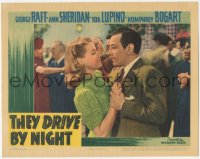 5k1484 THEY DRIVE BY NIGHT LC 1940 close up of George Raft dancing with sexy Ann Sheridan!