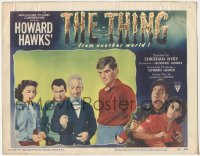 5k1487 THING LC #5 1951 Howard Hawks classic, Margaret Sheridan, Dierkes & Frees staring down!