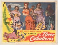 5k1489 THREE CABALLEROS LC 1944 Donald Duck & Joe Carioca with Aurora Miranda & sexy senoritas!