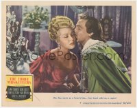5k1492 THREE MUSKETEERS LC #6 1948 warm Gene Kelly as D'Artagnan kissing sexy cold Lana Turner!