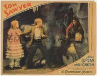 5k1501 TOM SAWYER LC 1930 Jackie Coogan & Mitzi Green in cave with Charles Stevens as Injun Joe!