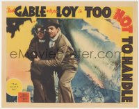 5k1503 TOO HOT TO HANDLE LC 1938 Clark Gable helps Myrna Loy get away from crashed airplane!