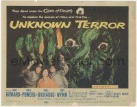 5k0866 UNKNOWN TERROR TC 1957 they dared enter the Cave of Death to explore the secrets of HELL!