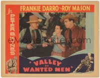 5k1525 VALLEY OF WANTED MEN LC 1935 Frankie Darro talks to Rockwell holding LeRoy Mason at gunpoint!