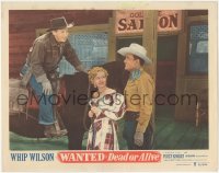 5k1537 WANTED DEAD OR ALIVE LC #2 1951 pretty Christine McIntyre between Whip Wilson & Fuzzy Knight!