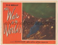 5k1539 WAR OF THE WORLDS LC #2 1953 Gene Barry tries to find a way into the alien ship, classic!
