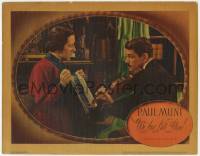 5k1541 WE ARE NOT ALONE LC 1939 c/u of Paul Muni playing violin with Flora Robson, James Hilton