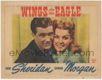 5k1568 WINGS FOR THE EAGLE LC 1942 close up of pretty Ann Sheridan & Dennis Morgan!