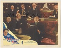 5k1571 WINSLOW BOY LC #8 1950 great image of dapper English lawyer Robert Donat sitting in court!