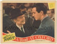 5k1583 YANK AT OXFORD LC 1938 Robert Taylor telling father Lionel Barrymore he won't let him down!