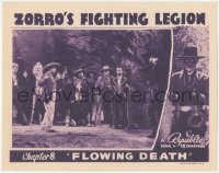 5k1594 ZORRO'S FIGHTING LEGION chapter 8 LC 1939 masked hero catches bad guys in cave, Flowing Death!