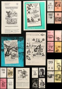 5m0548 LOT OF 25 UNCUT PRESSBOOKS 1960s-1970s advertising for a variety of different movies!