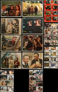 5m0662 LOT OF 54 LOBBY CARDS 1970s-1980s complete sets from a variety of different movies!