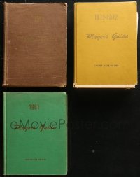 5m0997 LOT OF 3 PLAYERS' GUIDE HARDCOVER BOOKS 1958-1972 filled with lots of information!