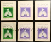 5m1025 LOT OF 6 1984 ACADEMY PLAYERS DIRECTORY BOOKS 1984 filled with lots of information!