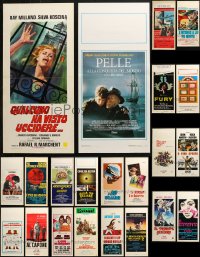 5m0045 LOT OF 24 FORMERLY FOLDED ITALIAN LOCANDINAS 1950s-1980s a variety of movie images!