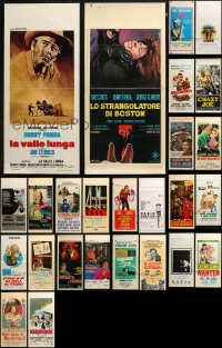 5m0042 LOT OF 27 FORMERLY FOLDED ITALIAN LOCANDINAS 1950s-2000s a variety of movie images!