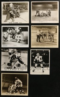5m0361 LOT OF 7 HOCKEY 8X10 STILLS 1930s-1980s great scenes from sports movies!