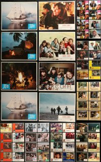 5m0643 LOT OF 84 LOBBY CARDS 1970s-1980s incomplete sets from a variety of different movies!