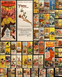 5m0034 LOT OF 65 FORMERLY FOLDED INSERTS 1940s-1950s great images from a variety of movies!