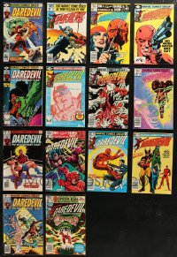 5m0449 LOT OF 14 DAREDEVIL COMIC BOOKS 1970s-1980s the Marvel Comics superhero!