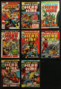 5m0471 LOT OF 8 LUKE CAGE, POWERMAN COMIC BOOKS 1970s the Marvel Comics superheroes!