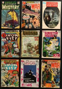 5m0467 LOT OF 9 DC & MARVEL COMIC BOOKS 1960s-1970s Iron Fist, Sinister House, Ghosts & more!