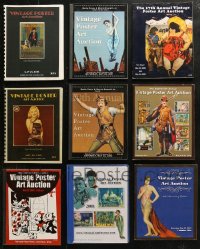 5m0928 LOT OF 9 VINTAGE POSTER ART AUCTION CATALOGS 1996-2012 mostly from Hollywood movies!