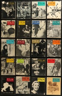 5m0838 LOT OF 20 FILM QUARTERLY MOVIE MAGAZINES 1950s-1970s filled with great images & articles!