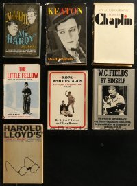 5m0953 LOT OF 7 COMEDIANS BIOGRAPHY HARDCOVER BOOKS 1950s-1970s Buster Keaton, Laurel & Hardy!