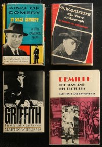 5m0974 LOT OF 4 SILENT DIRECTORS BIOGRAPHY HARDCOVER BOOKS 1950s-1980s D.W. Griffith & more!