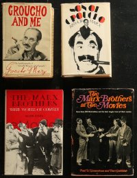 5m0979 LOT OF 4 MARX BROTHERS BIOGRAPHY HARDCOVER BOOKS 1950s-1970s Groucho, Chico & Harpo Marx!