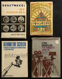 5m0981 LOT OF 4 HARDCOVER BOOKS ABOUT EARLY HOLLYWOOD 1960s-1970s filled with great images & info!