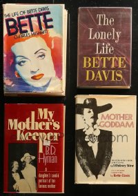 5m0990 LOT OF 4 BETTE DAVIS BIOGRAPHY HARDCOVER BOOKS 1970s-1980s great images & information!