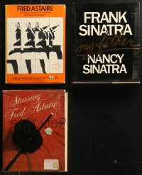 5m1004 LOT OF 3 FRED ASTAIRE/FRANK SINATRA COFFEE TABLE HARDCOVER BIOGRAPHY BOOKS 1970s-1980s cool!