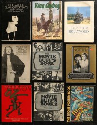 5m0944 LOT OF 9 OVERSIZED SOFTCOVER MOVIE BOOKS 1970s-1990s filled with great images & information!