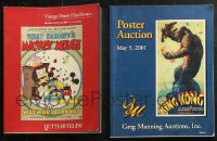 5m0940 LOT OF 2 MOVIE POSTER AUCTION CATALOGS 2000-2001 vintage Disney & more!