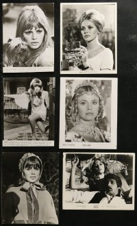 5m0370 LOT OF 6 BRITT EKLAND 8X10 STILLS 1960s-1970s great portraits from her movies!