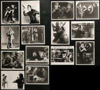 5m0431 LOT OF 14 FORBIDDEN PLANET 8X10 REPRO PHOTOS 1980s great scenes including Robby the Robot!