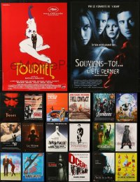 5m0084 LOT OF 24 FORMERLY FOLDED 15X21 FRENCH POSTERS 1980s-2010s a variety of movie images!