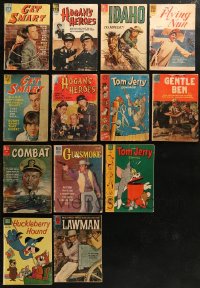 5m0453 LOT OF 13 DELL COMIC BOOKS 1950s-1960s Get Smart, Hogan's Heroes, Tom & Jerry, Gunsmoke!