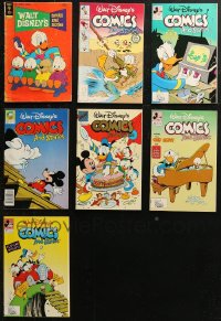 5m0474 LOT OF 7 WALT DISNEY'S COMICS AND STORIES COMIC BOOKS 1970s-1990s Mickey Mouse, Donald Duck!